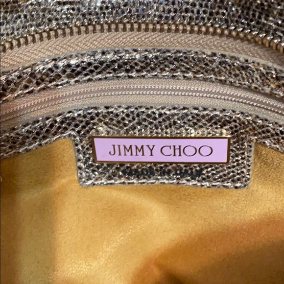 Like New Rare JIMMY CHOO silver purse. - Picture 5 of 11